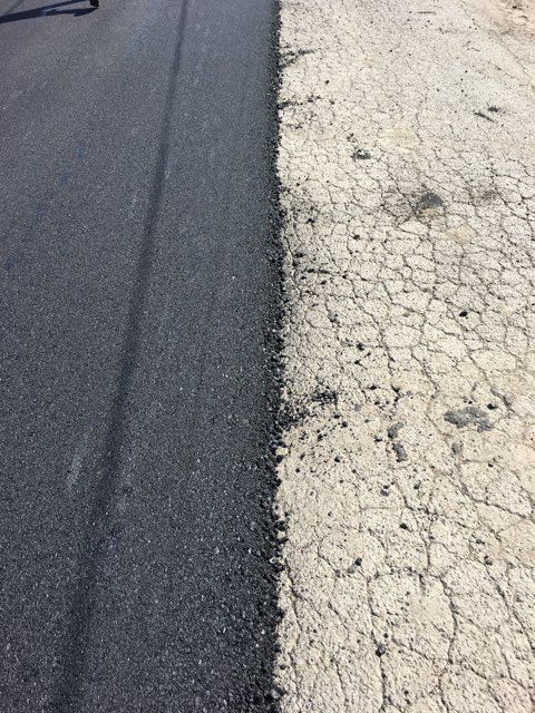 Resurfacing over failed asphalt