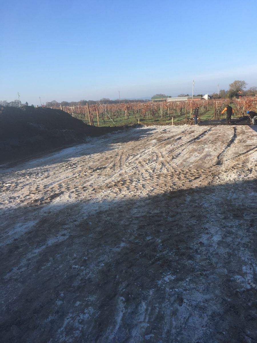 Site grading and base prep